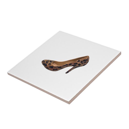 Leopard-Druck-Absatz-Schuh-Pumpe Fliese (Seite)