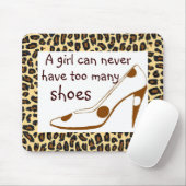Leopard-Druck-Absatz-Schuhe Mousepad (Mit Mouse)