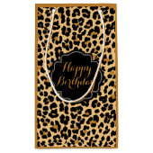 Leopard-Druck-alles- Gute zum Kleine Geschenktüte (Rückseite)