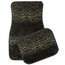 Leopard-Druck-Auto-Matten-volles Set (Set von 4)