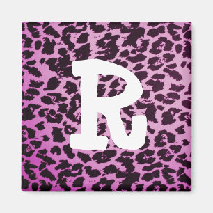 Leopard-Druck-Buchstabe-Magnet Magnet