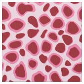 Leopard-Druck - Burgunder und Rosa Stoff (Nahaufnahme)