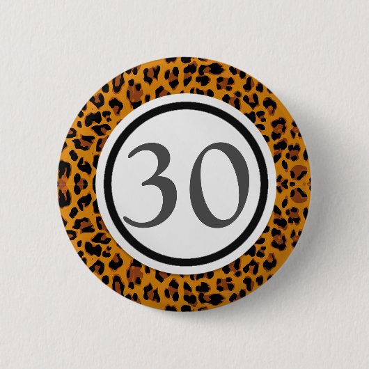 Leopard-Druck Button (Vorderseite)