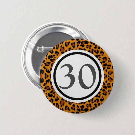Leopard-Druck Button (Vorne & Hinten)