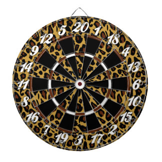 Leopard-Druck Dartscheibe