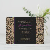 Leopard-Druck Einladung (Stehend Vorderseite)
