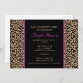 Leopard-Druck Einladung (Vorne/Hinten)