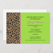 Leopard-Druck Einladung (Vorne/Hinten)