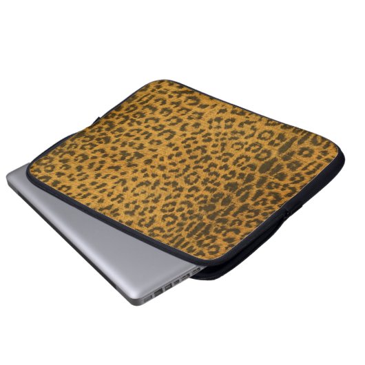 Leopard-Druck-Elektronik-Hülse Laptopschutzhülle (Vorne Knopf)