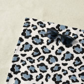 Leopard Druck erste Typografie blau modern Strandtuch (Beispiel)