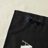 Leopard Druck erste Typografie rosa mädchenhaft mo Strandtuch (Beispiel)