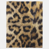 Leopard-Druck-Fleece-Decke in 3 Größen Fleecedecke (Vorderseite)