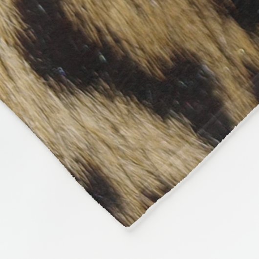 Leopard-Druck Fleecedecke (Ecke)