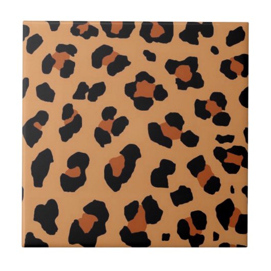 Leopard-Druck Fliese (Vorderseite)