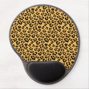 Leopard-Druck Fuax Pelz-Muster in den natürlichen Gel Mousepad