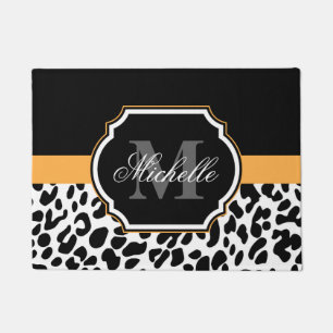 Leopard-Druck Fußmatte