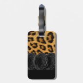 Leopard-Druck-Gepäckanhänger Gepäckanhänger (Rückseite vertikal)