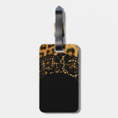 Leopard-Druck-Gepäckanhänger Gepäckanhänger (Rückseite vertikal)