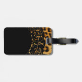 Leopard-Druck-Gepäckanhänger Gepäckanhänger (Rückseite horizontal)