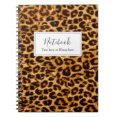 Leopard-Druck Gepard Notizblock (Vorderseite)