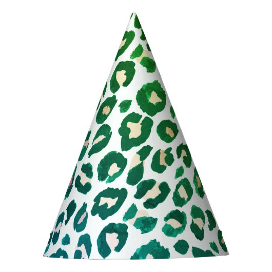 Leopard-Druck Gepard Partyhütchen (Vorderseite)