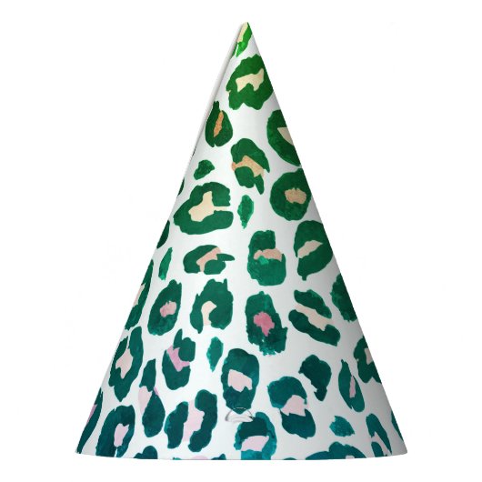 Leopard-Druck Gepard Partyhütchen (Links)