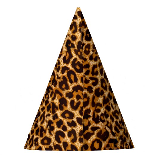 Leopard-Druck Gepard Partyhütchen (Rückseite)