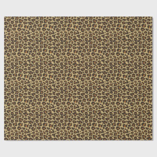 Leopard-Druck Geschenkpapier (Flach)