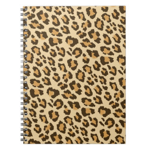 Leopard-Druck-gewundenes Notizbuch Notizblock