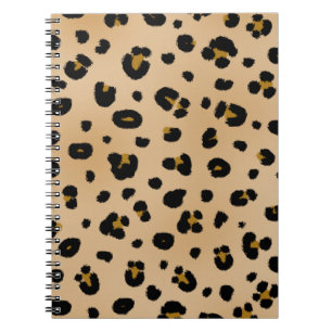 Leopard-Druck-gewundenes Notizbuch Notizblock