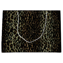 Leopard-Druck-große Geschenk-Tasche Große Geschenktüte