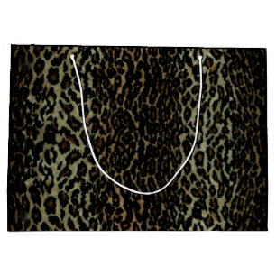 Leopard-Druck-große Geschenk-Tasche Große Geschenktüte