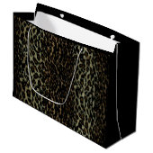 Leopard-Druck-große Geschenk-Tasche Große Geschenktüte (Vorderseite Schrägansicht)