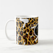 Leopard-Druck-Haar u. Schönheit Kaffeetasse (Links)