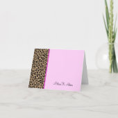 Leopard-Druck Karte (Vorderseite)