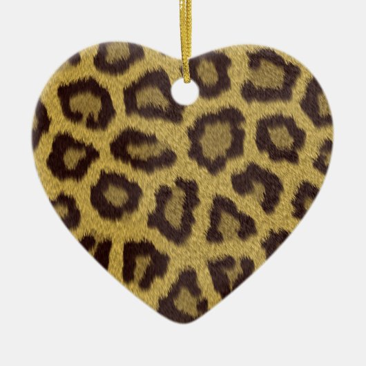 Leopard-Druck Keramikornament (Vorne)