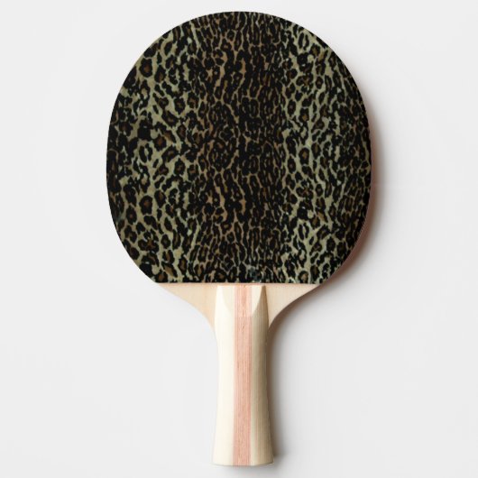 Leopard-Druck-Klingeln Pong Paddel Tischtennis Schläger (Vorderseite)