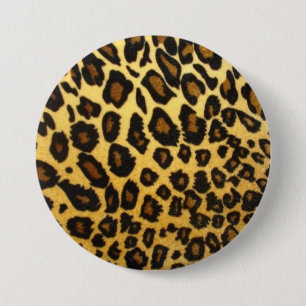 Leopard-Druck-Knopf Button