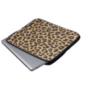 Leopard-Druck-Laptop-Hülse Laptopschutzhülle (Vorne Knopf)