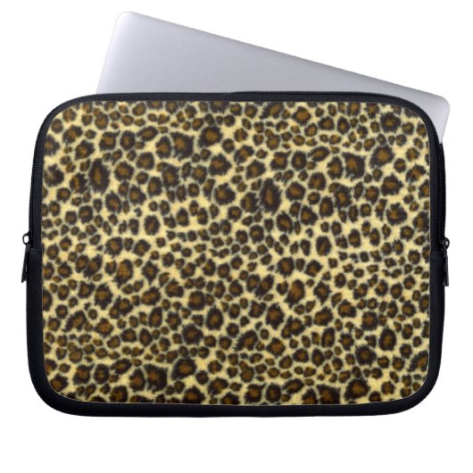 Leopard-Druck-Laptop-Hülse Laptopschutzhülle (Vorderseite)