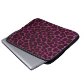 Leopard-Druck-Laptop-Hülse Laptopschutzhülle (Vorne Knopf)