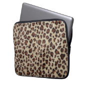Leopard-Druck Laptopschutzhülle (Vorderseite Links)