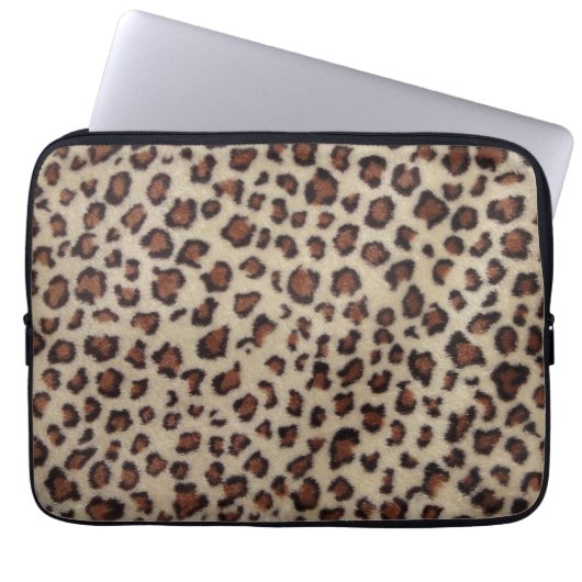 Leopard-Druck Laptopschutzhülle (Vorderseite)
