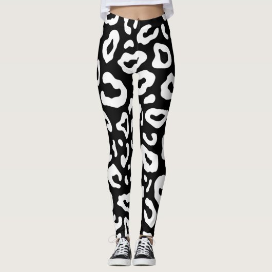 Leopard-Druck Leggings (Vorderseite)