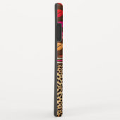 Leopard-Druck-Lippenküsse personalisiert Case-Mate iPhone Hülle (Hinten/Rechts)