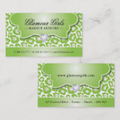 LEOPARD-DRUCK-MASKENBILDNER-VISITENKARTEN VISITENKARTE (Vorne/Hinten)