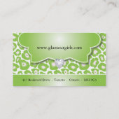 LEOPARD-DRUCK-MASKENBILDNER-VISITENKARTEN VISITENKARTE (Rückseite)