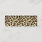 Leopard-Druck Mini Visitenkarte (Rückseite)