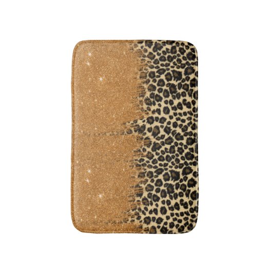 Leopard-Druck mit Badematte (Vorderseite Vertikal)