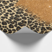 Leopard-Druck mit Geschenkpapier (Ecke)